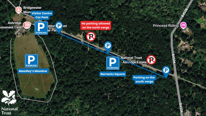 Monument Drive Parking Map 2026